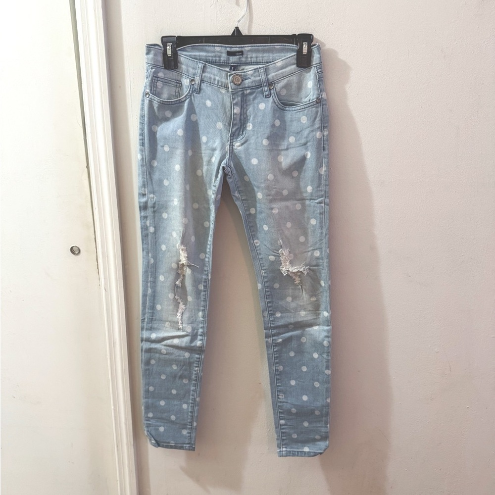 Edyson skinny jeans, polka dot print, size 24